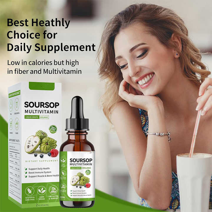 Gouttes Liquides de Corossol avec Multivitamines