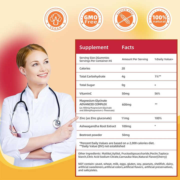 Gommes Vitalité au Magnésium