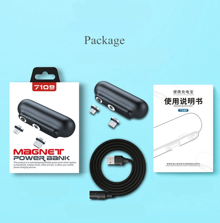 Mini Power Bank Portable 3 En 1