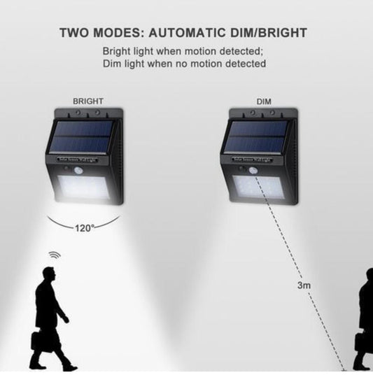 Lampe Solaire d'Extérieur avec Détecteur de Mouvement - 6W
