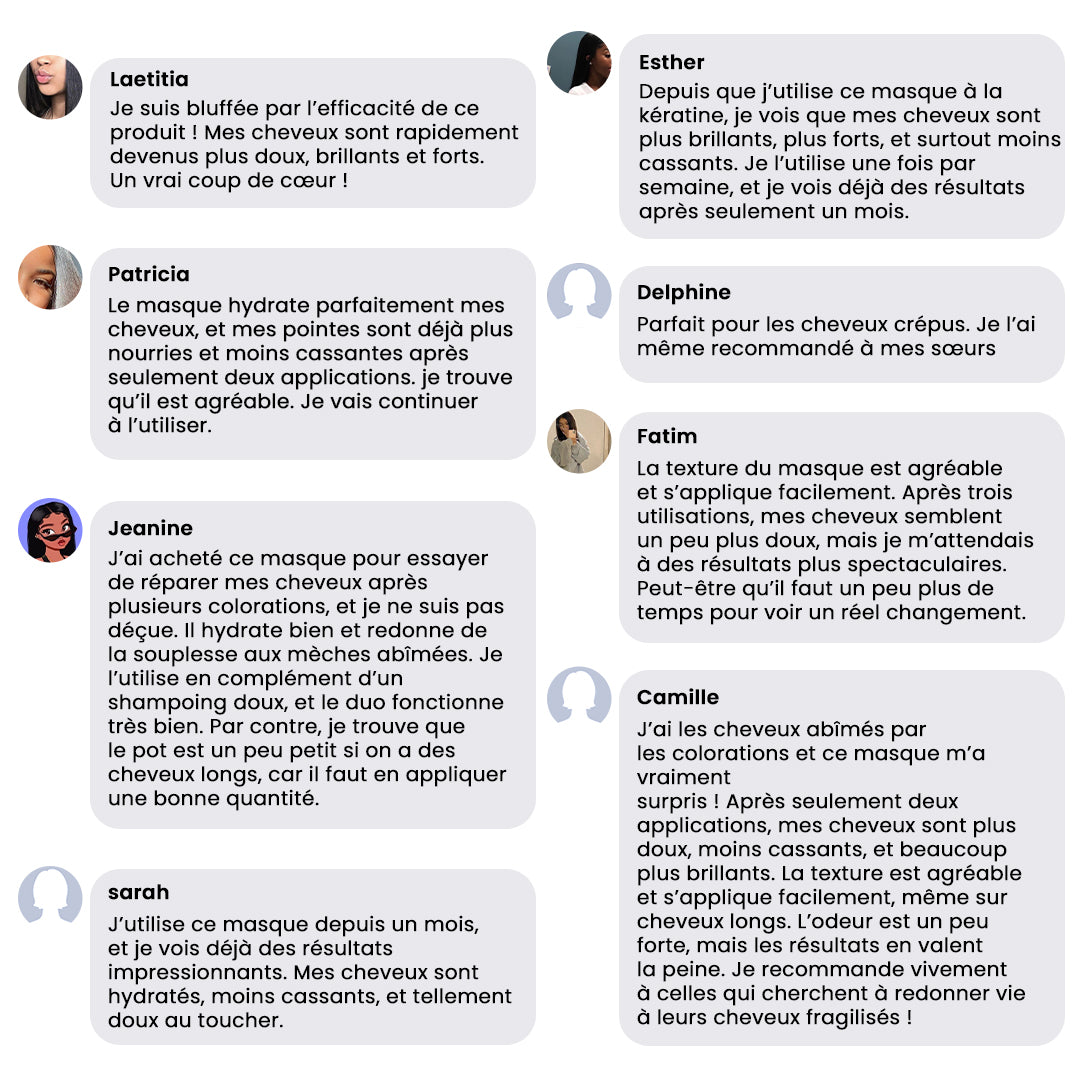 Masque Capillaire à la Kératine