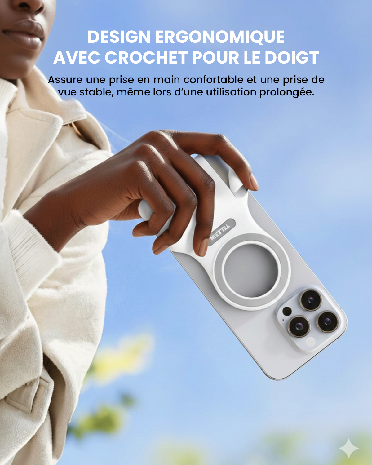 LumiRing– La Lumière Selfie Magnétique 3-en-1