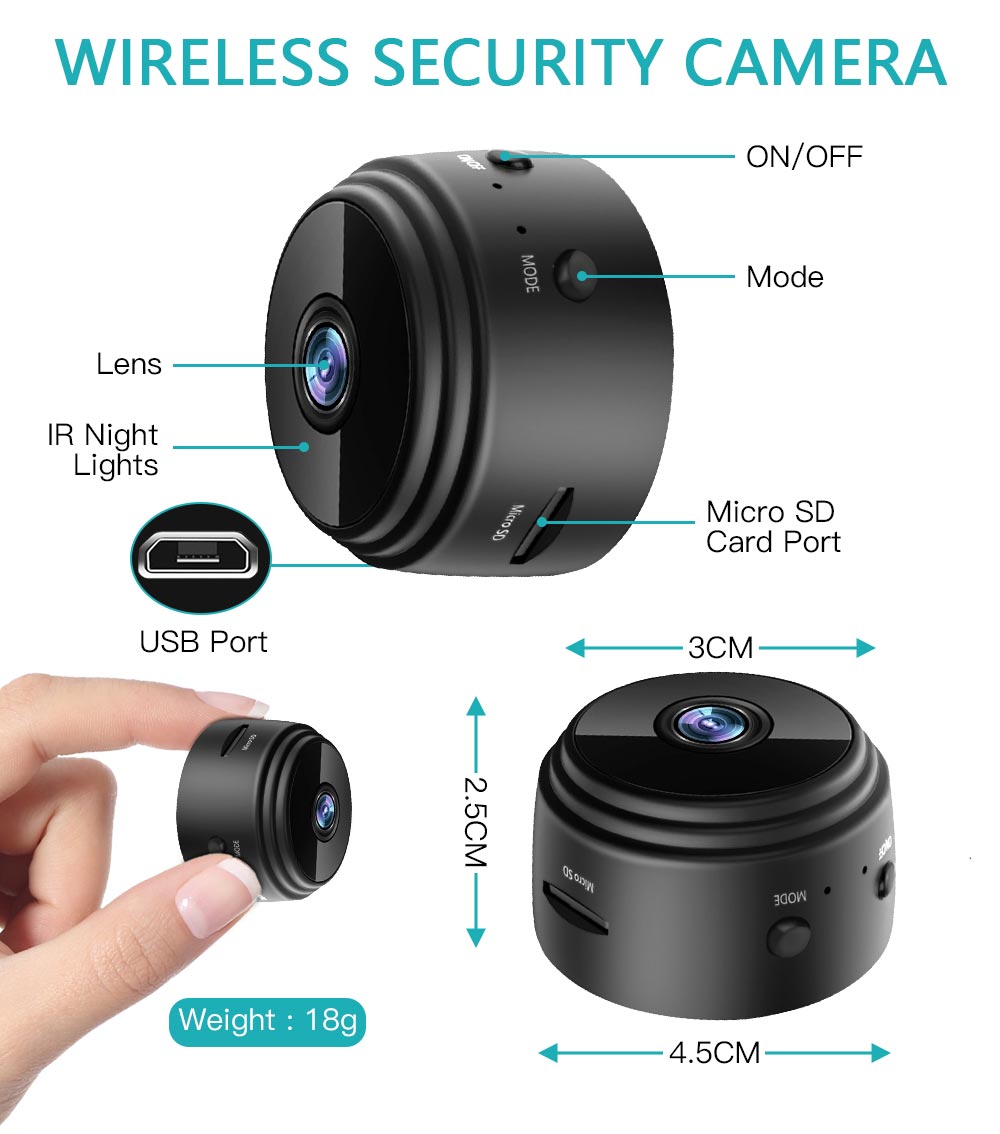 Mini caméra WiFi A9