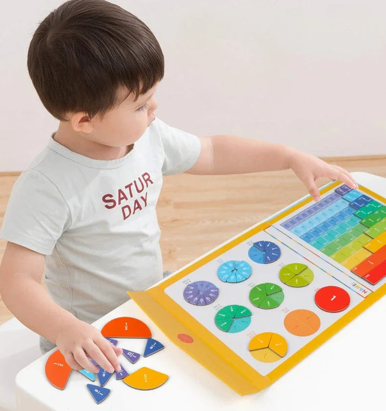 Puzzle Éducatif à Fraction Magnétique