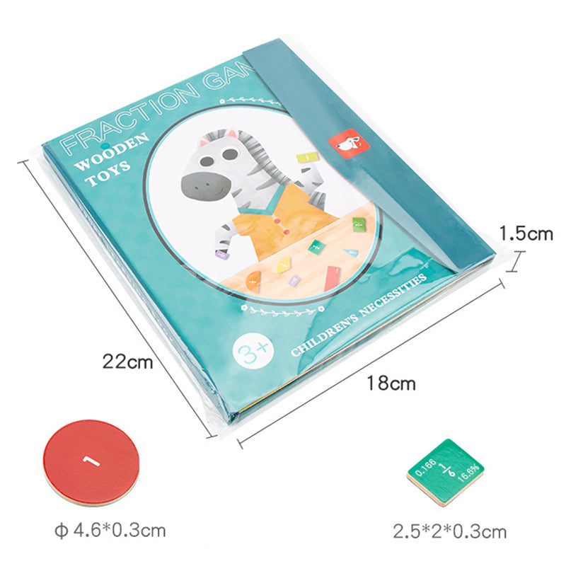 Puzzle Éducatif à Fraction Magnétique