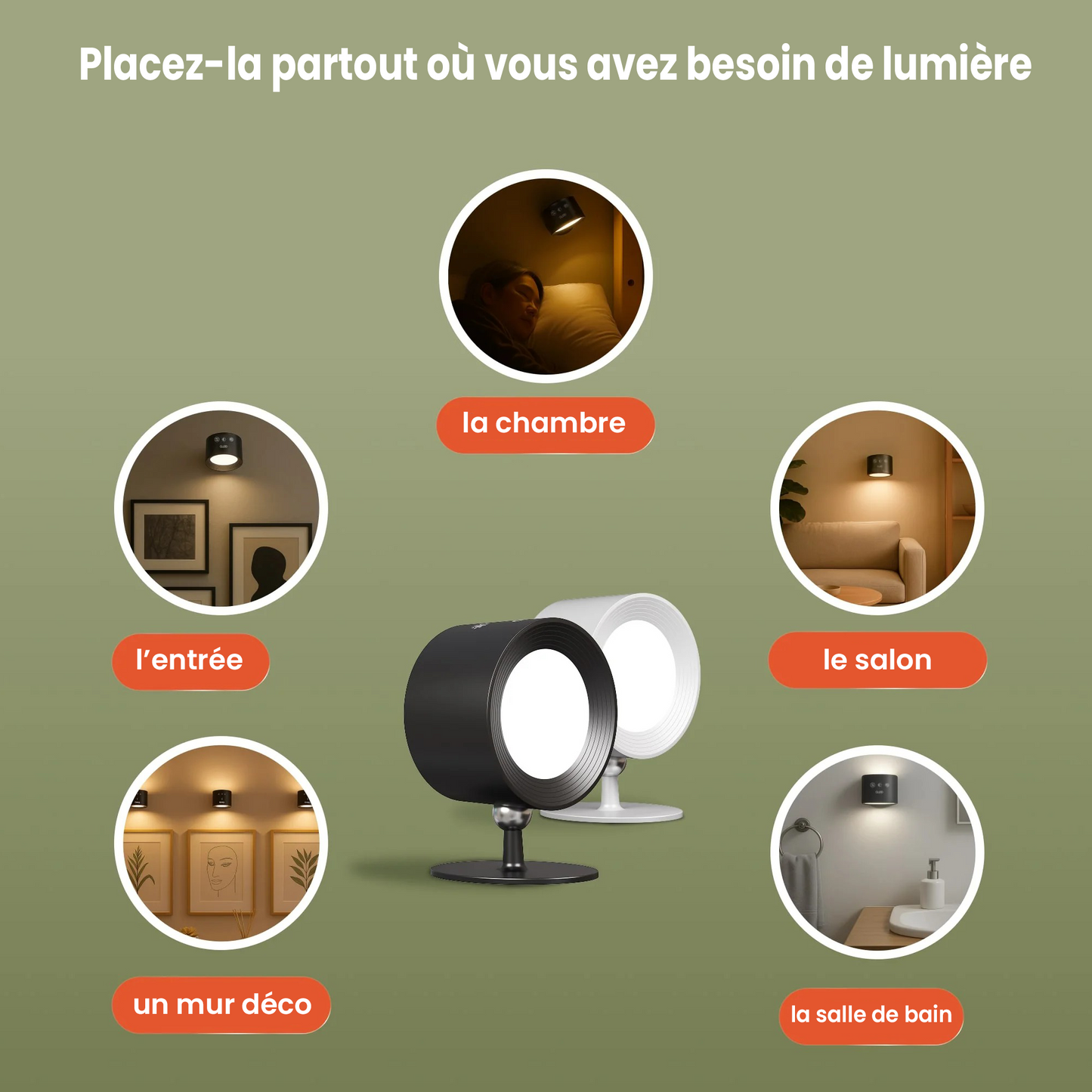 Vena Light – La Lampe LED 360° Sans Fil