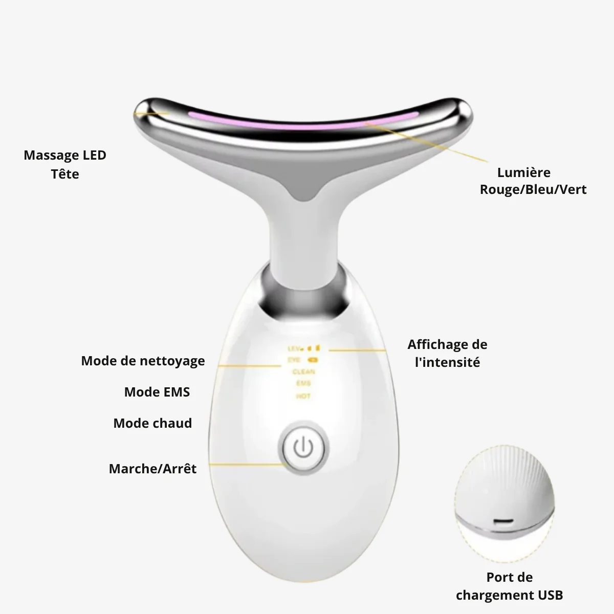 GlowSculpt 7 - Sculpteur visage LED 7-en-1