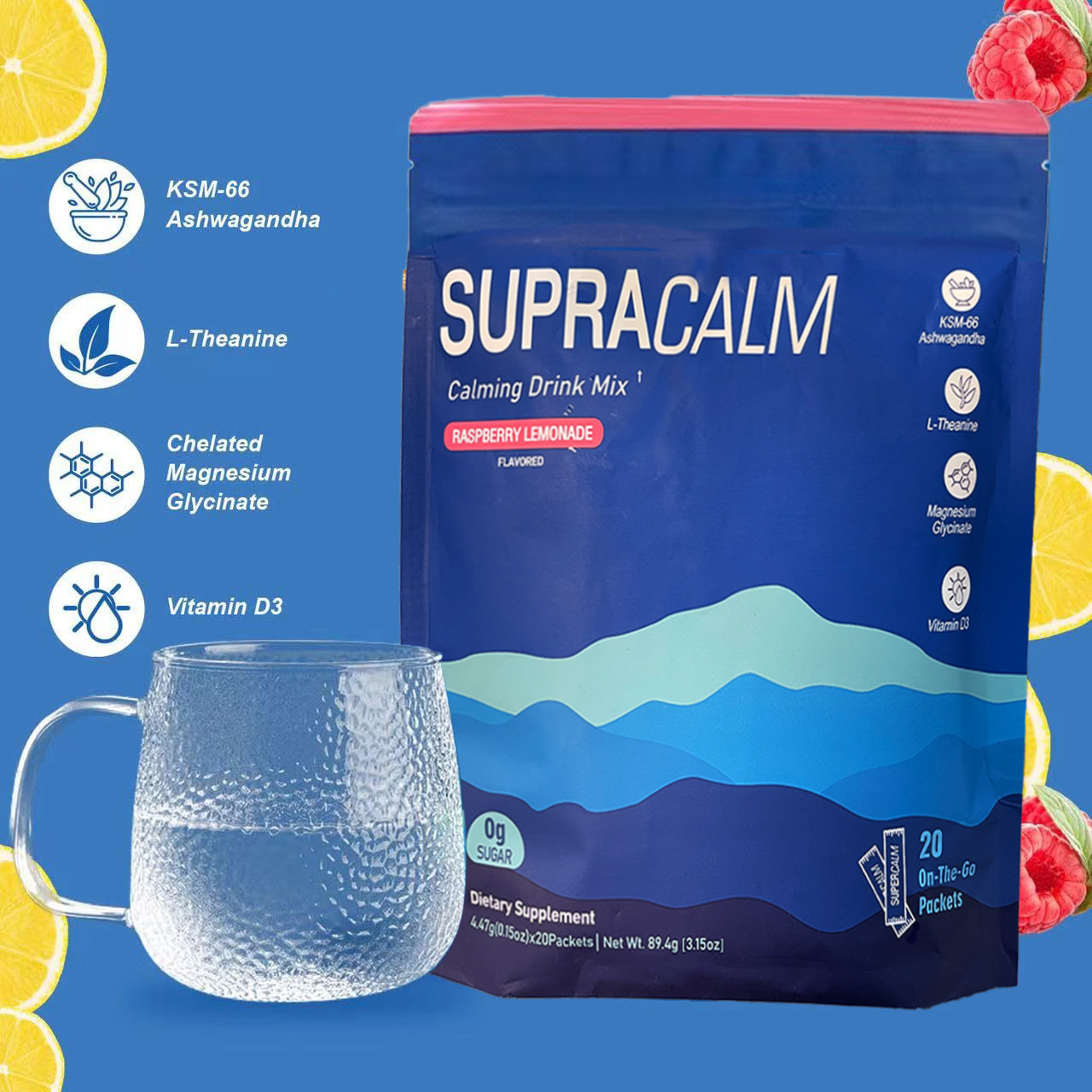 SupraCalm Equilbre – Drink Mix Framboise & Citron