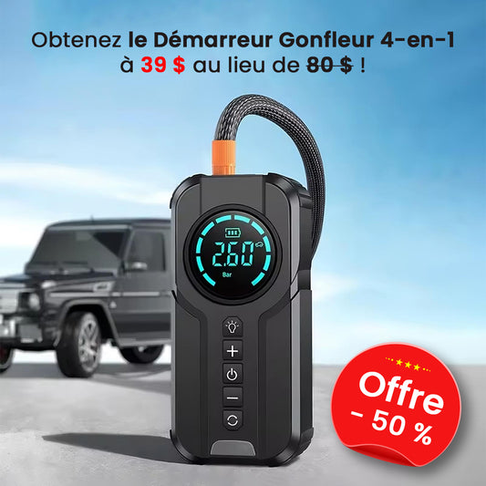 Démarreur de Voiture 4-en-1