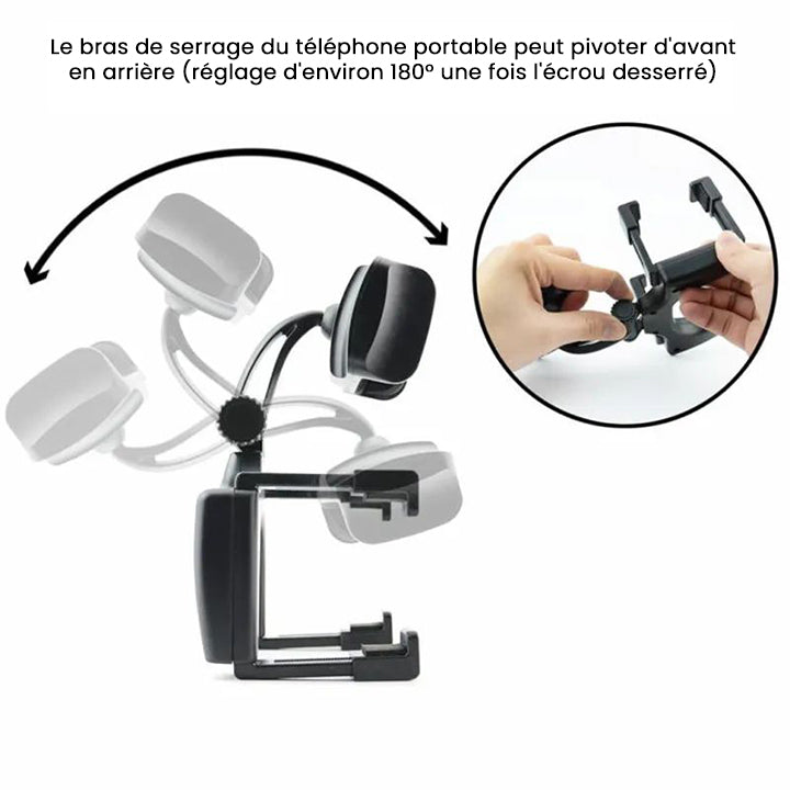 Support Téléphone pour Rétroviseur de Voiture